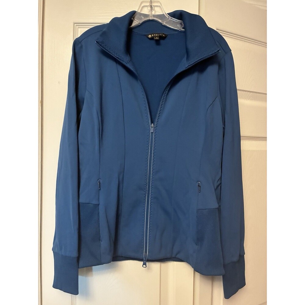 Athleta Ridge Jacket Women’s Size Large Fitted Peacock Blue